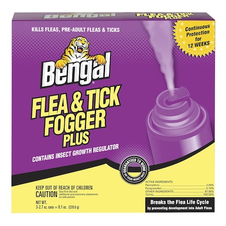 Bengal Products Bengal Plus Fog Flea & Tick Spray 3-2.7 oz 55206